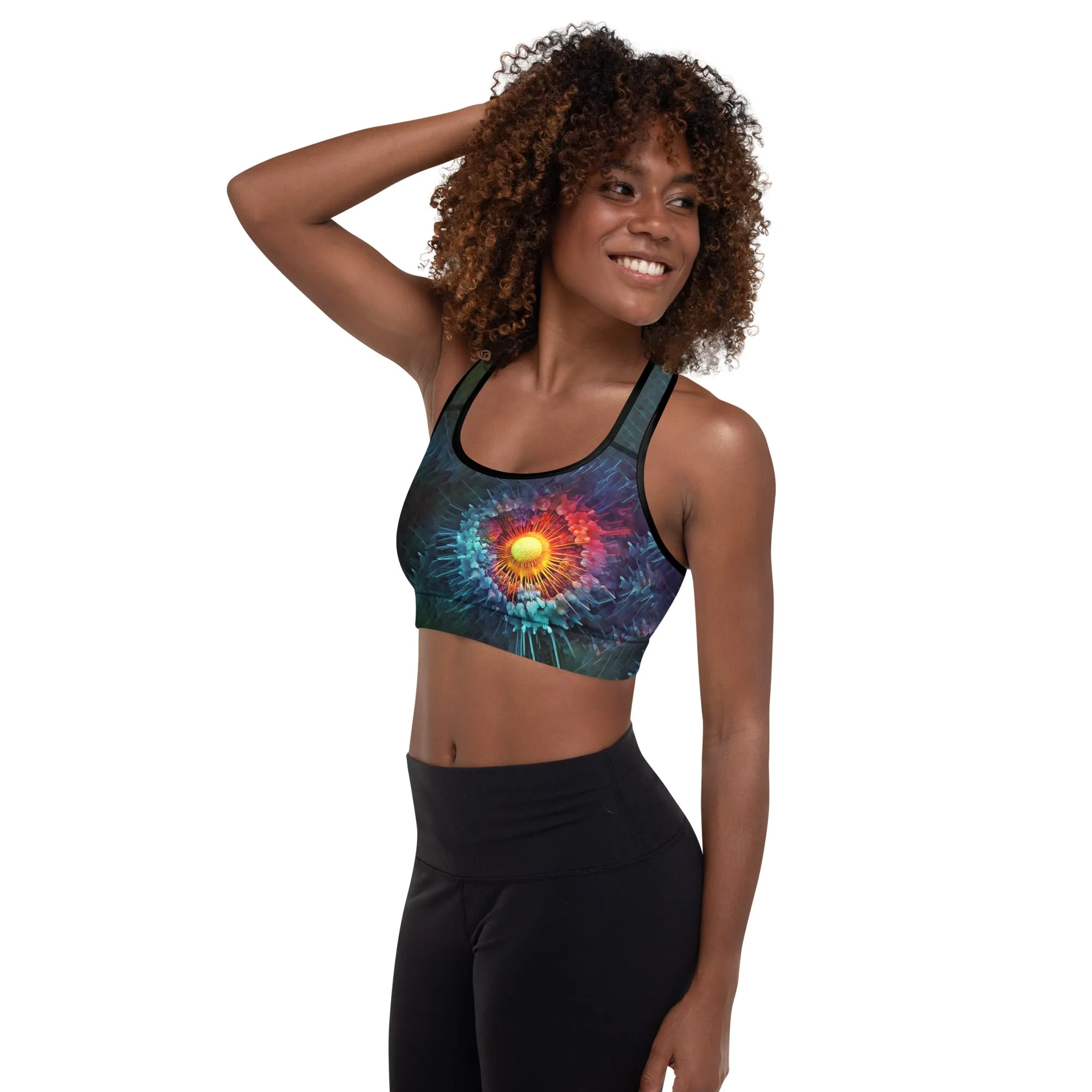 Sports Bra Viral Flower