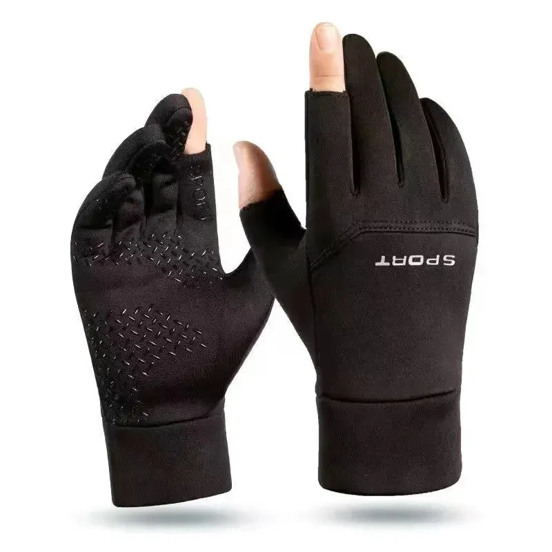 Sports Cycling Gloves, Windproof and Coldproof, Thickened, Waterproof and Velvet, Warm for Outdoor Mountaineering in Winter