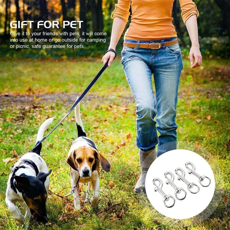 Stainless Steel Swivel Single Hook Pet Leash Hook, Specification: 65mm