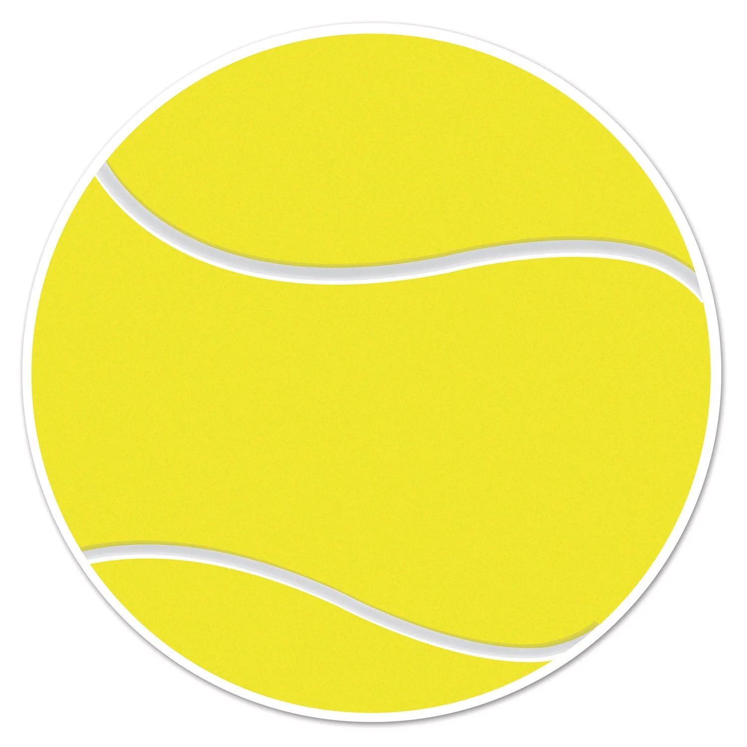 Tennis Ball Cardboard Cutout 25cm