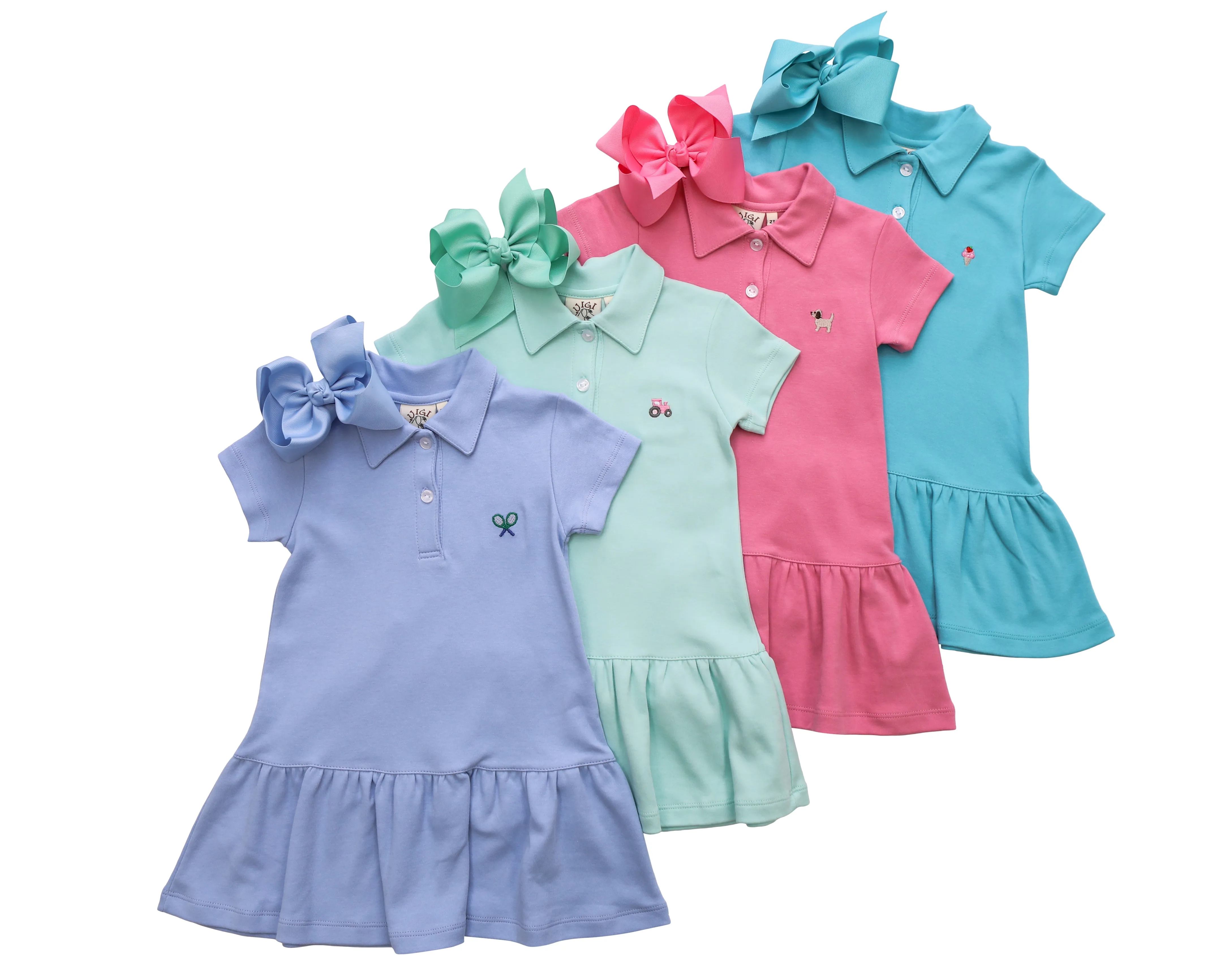 Tennis Embroidery Polo Dress