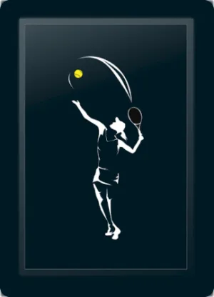 Tennis Woman Logo Panel