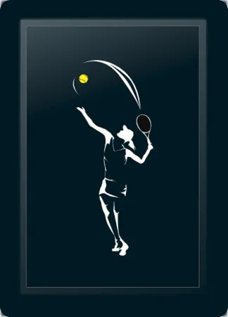 Tennis Woman Logo Panel