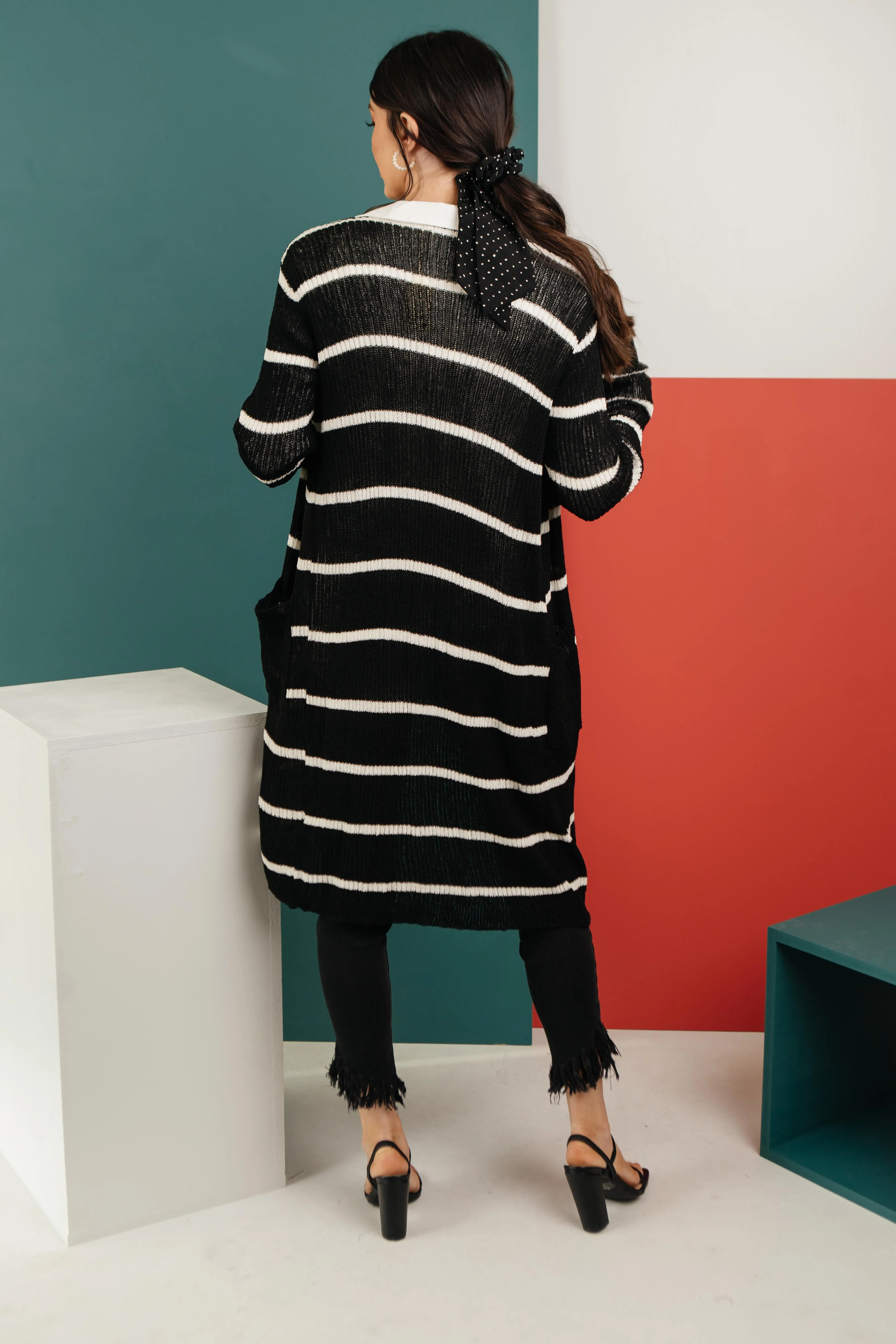 The Janessa Striped Cardigan