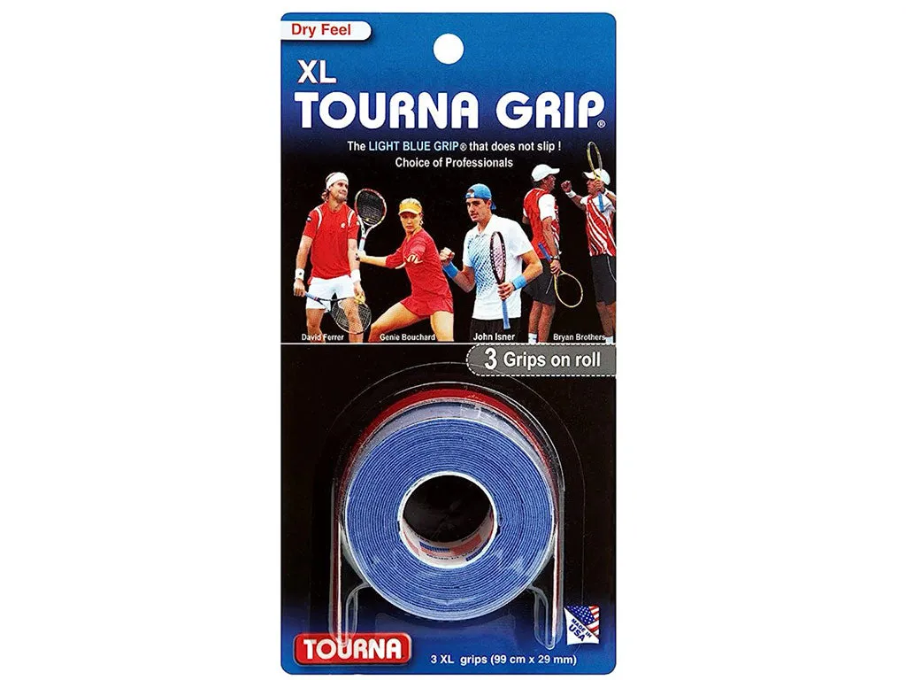 Tourna Grip XL (Dry Feel) Overgrip 3 Pack