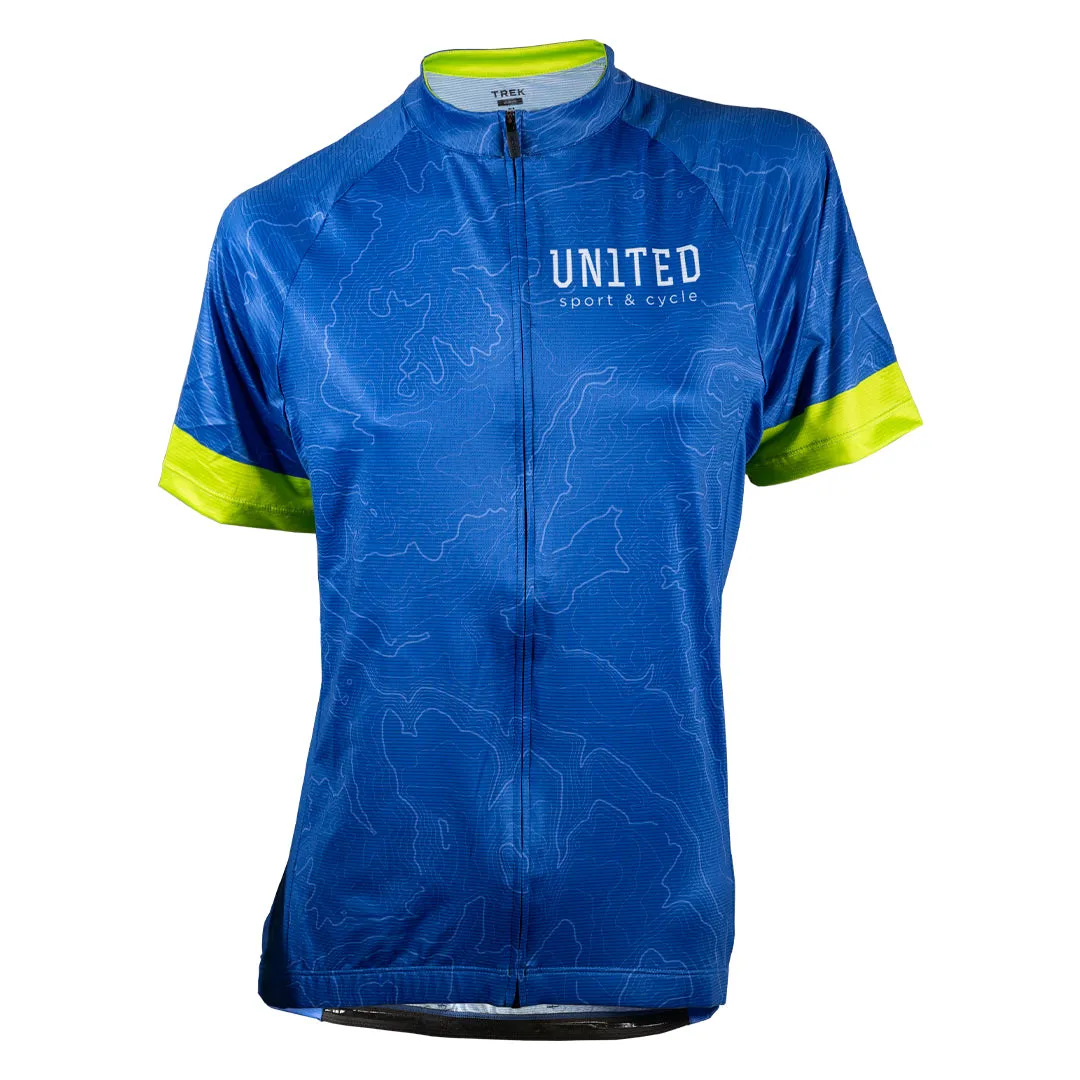 Trek Women's United Custom Semi-Fitted Topo Short Sleeve Cycling Bike Jersey