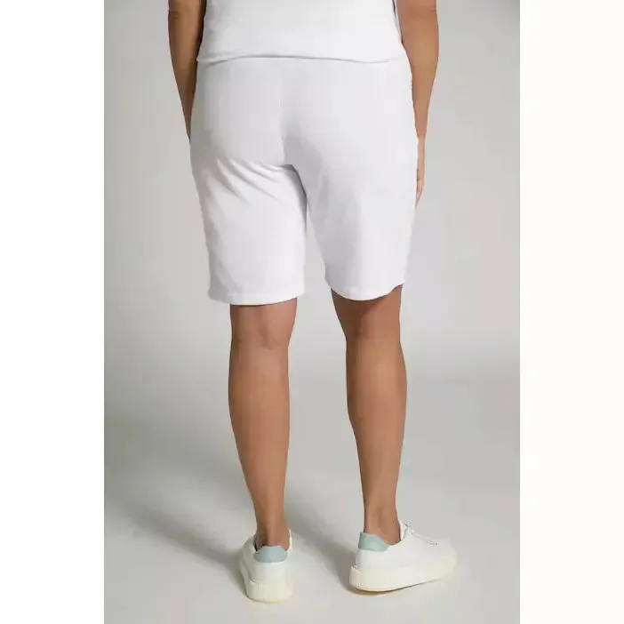 Ulla Popken Towelling Shorts in White