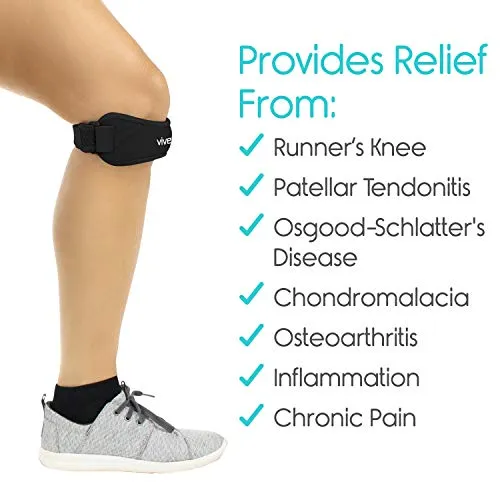 Vive Patella Knee Strap (Patellar Tendonitis / Runner's Knee)