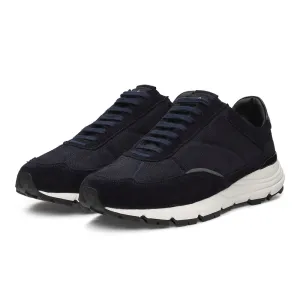 WAHTS Finn lux suede Runner Navy