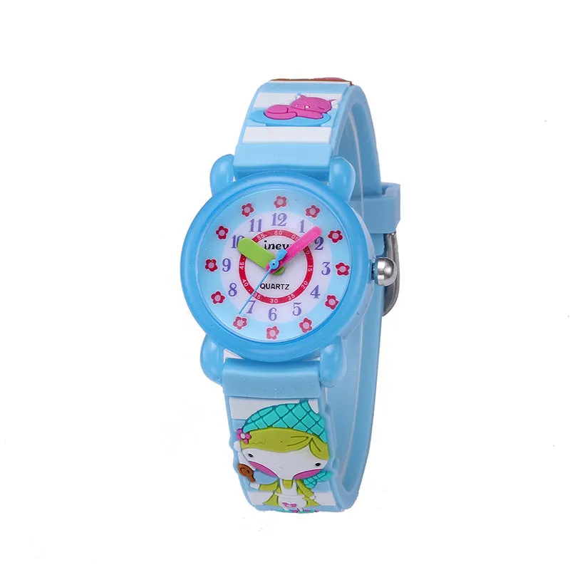 Watch Waterproof Quartz Silicone Watch Girls' Boy Little Child Watch