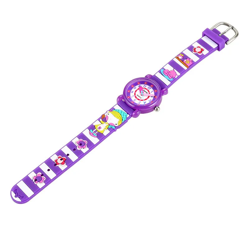 Watch Waterproof Quartz Silicone Watch Girls' Boy Little Child Watch