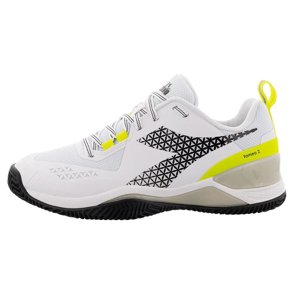 Women's Blushield Torneo 2 AG Tennis Shoes White and Evening Primrose