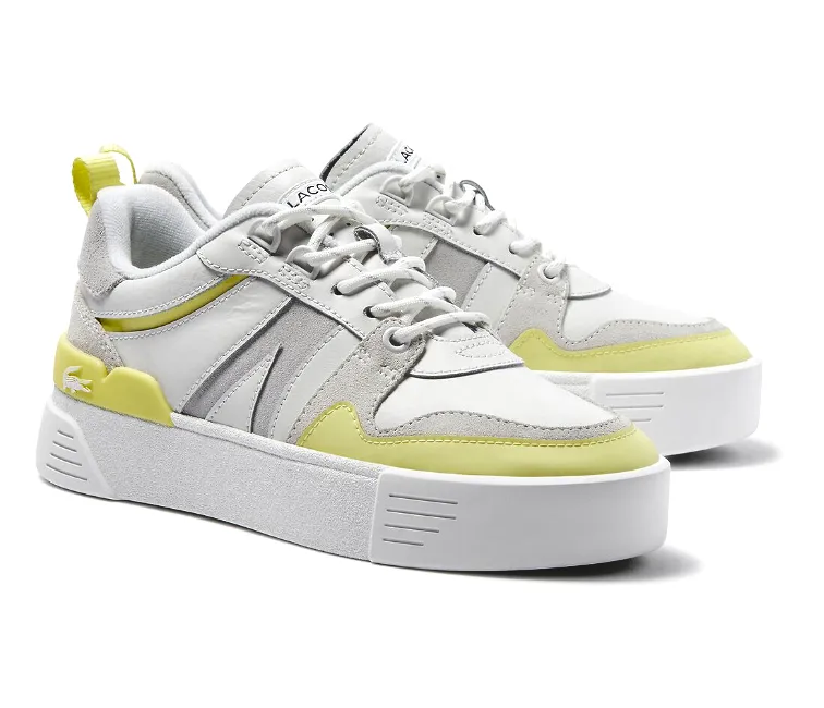 Women's Lacoste L002 0722 CFA (White/Yellow)