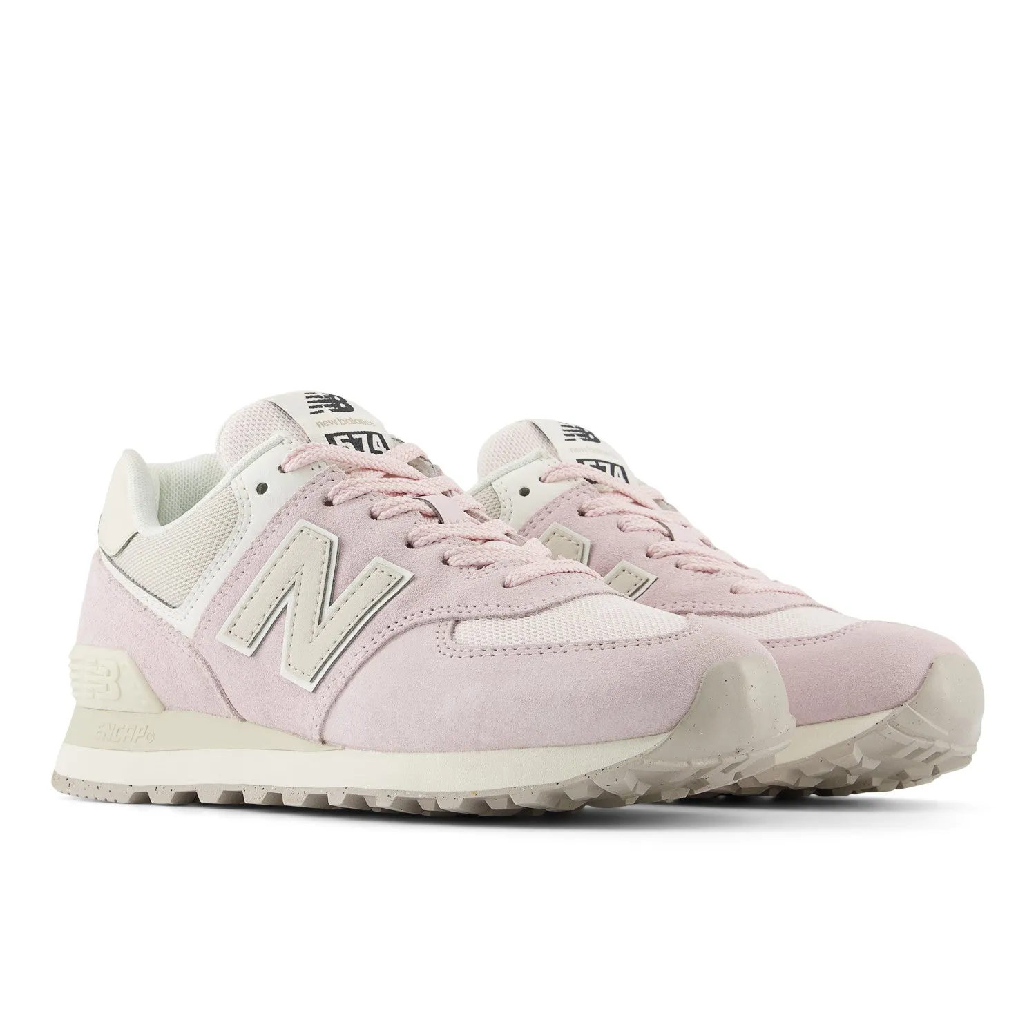 Women's New Balance 574 Color: Pink Granite/ Moonbeam