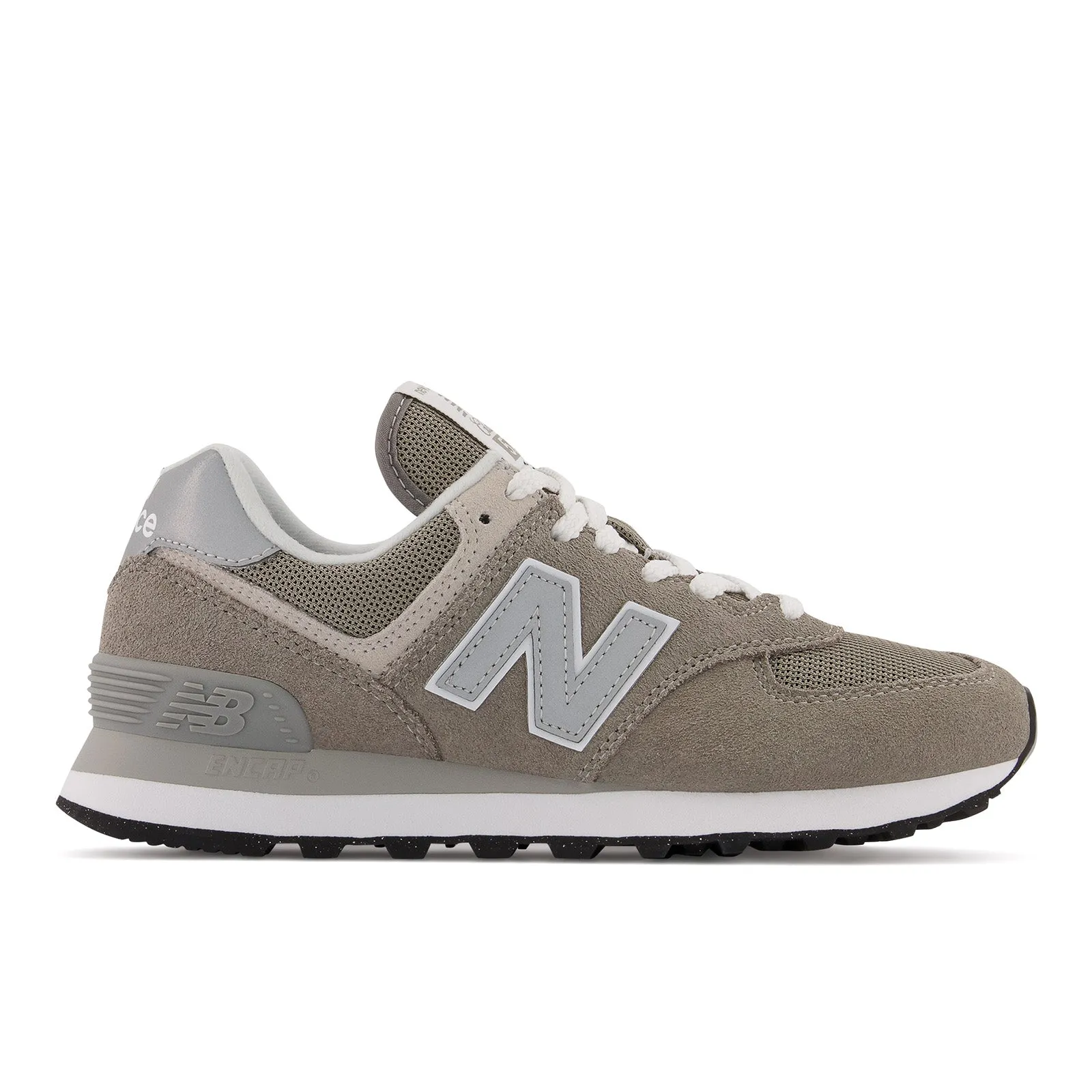 Women's New Balance 574 Core Color: Grey with White