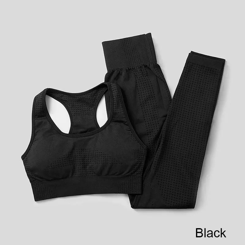 Yoga Set Women Gym Fitness Yoga Clothing Sports Wear Workout Leggings&Top Female